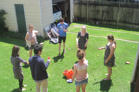 ARET australian recreation and educational tours wollongong japanese immersion - playing kendama